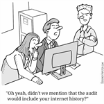 Audit internet history