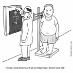 Overweight man visits a doctor